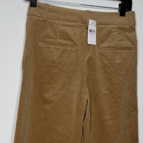 Ann Taylor The Perfect Wide-Leg Corduroy Pant Size 0 - Picture 4 of 5